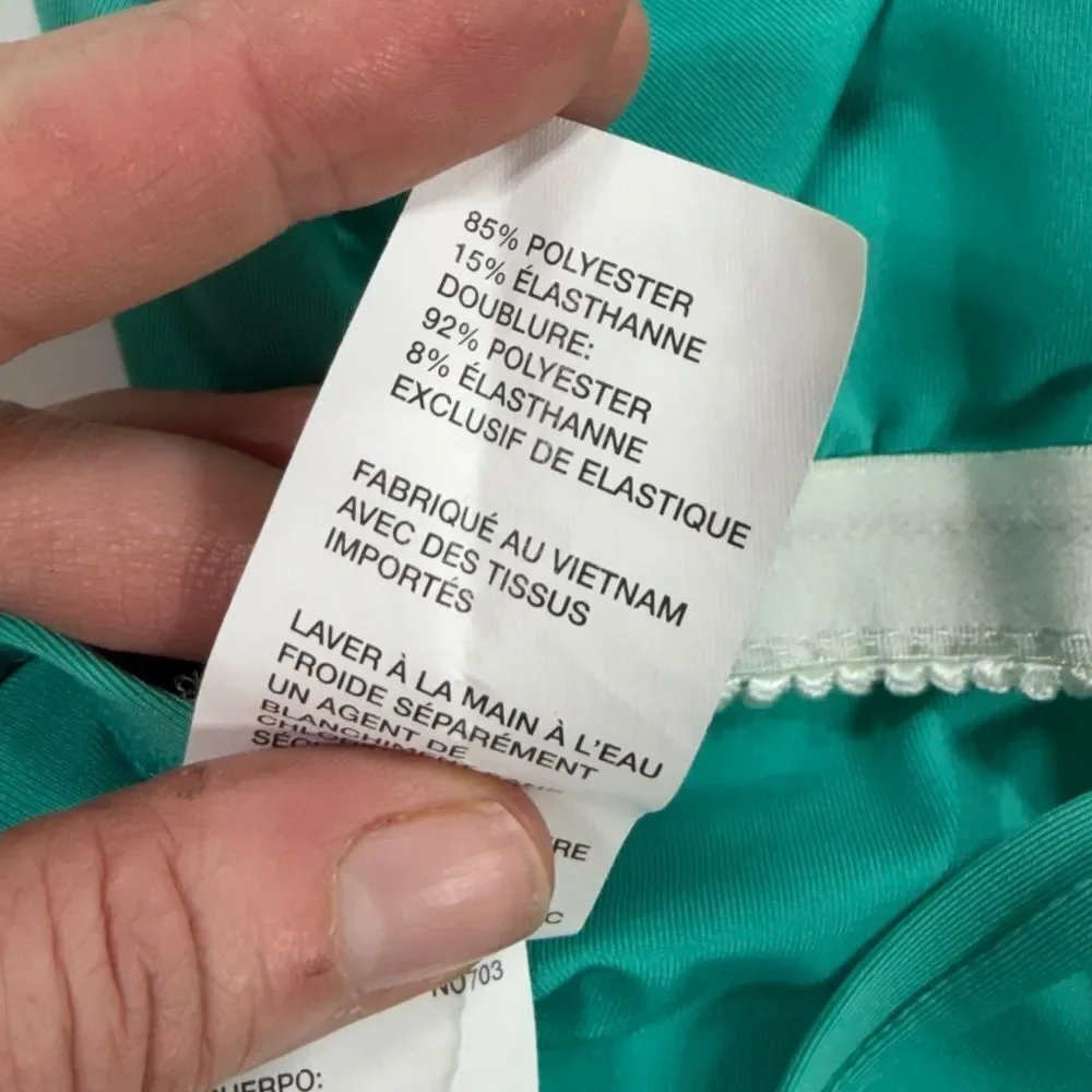 Laundry by Design Teal Halter One-Piece Swimsuit – Size M